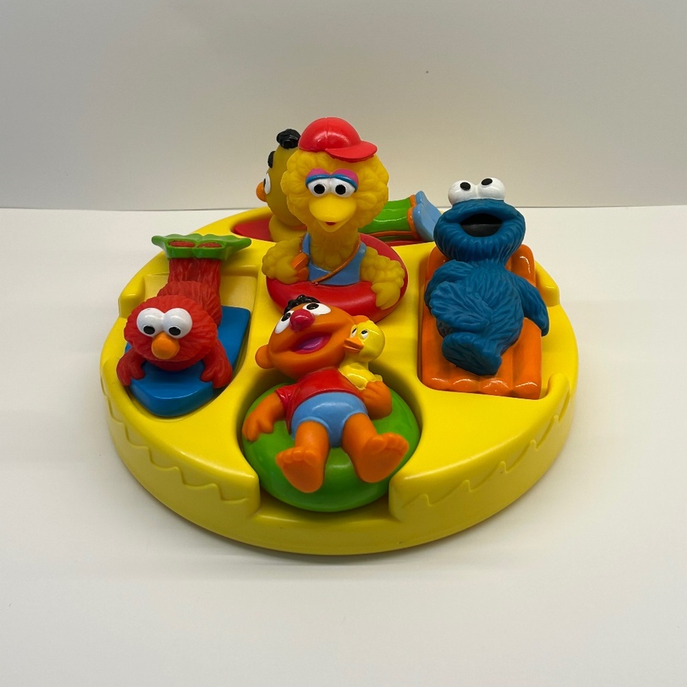 Vintage 90s Tyco Sesame Street Tub Puzzle Complete (D2)